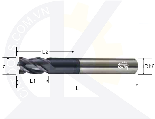 Dao phay CMTec MESDL4, Dao phay CMTéc MESDL4